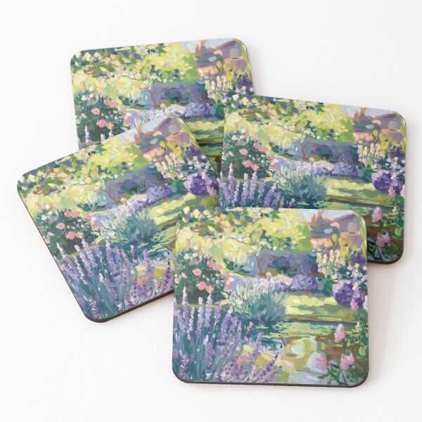 Item preview, Lavender Pathway to a French Impressionist Garden. Art By Carraann  designed and sold by CARRAANN.