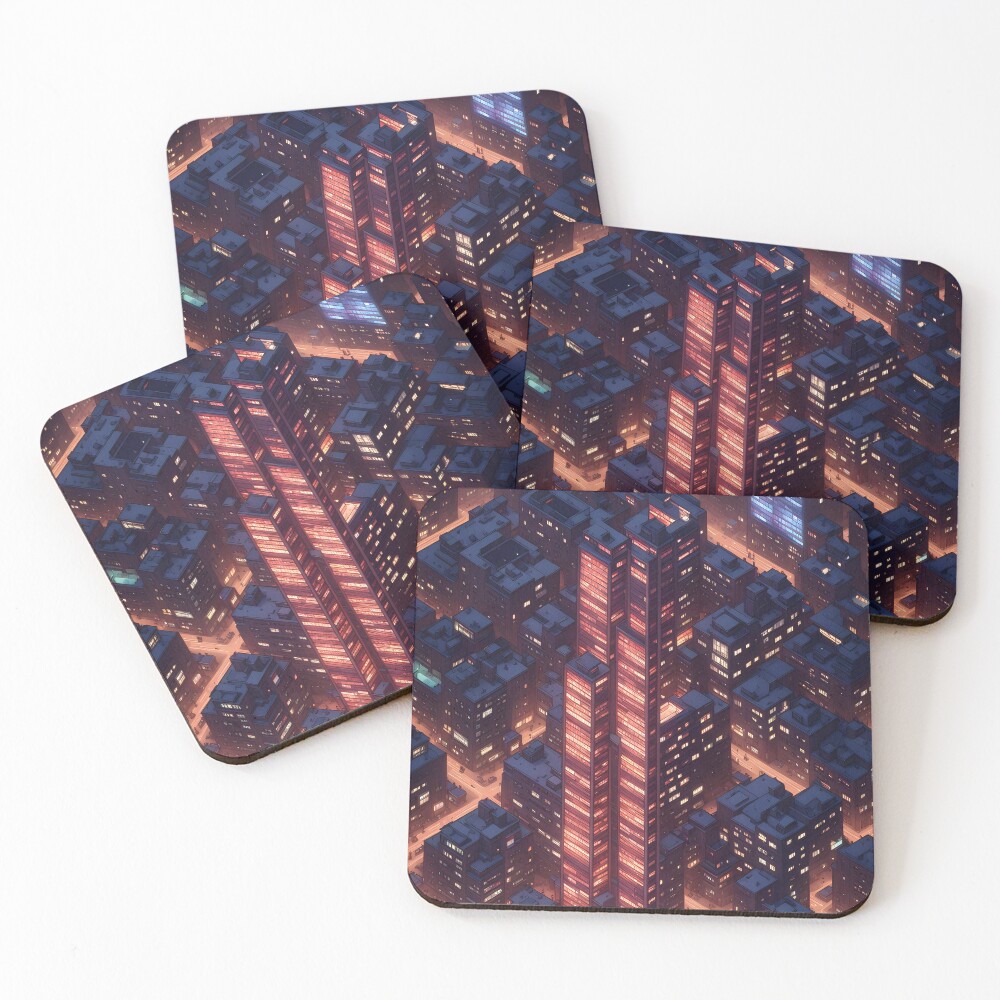 Item preview, Coasters (Set of 4) designed and sold by MoonsideGallery.