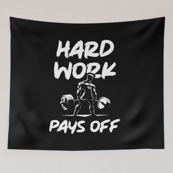 Item preview, Hard Work Pays Off - Gym Workout Fitness Motivational designed and sold by chantastical.