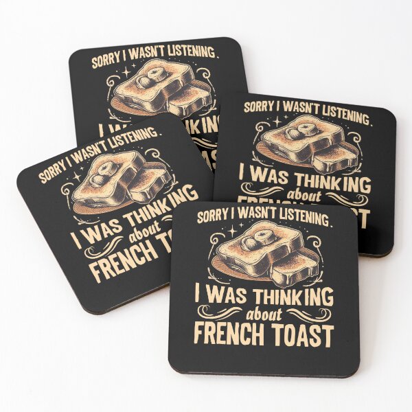 Item preview, I Was Thinking About French Toast Funny Breakfast Butter Bread designed and sold by Dressed For  Duty.