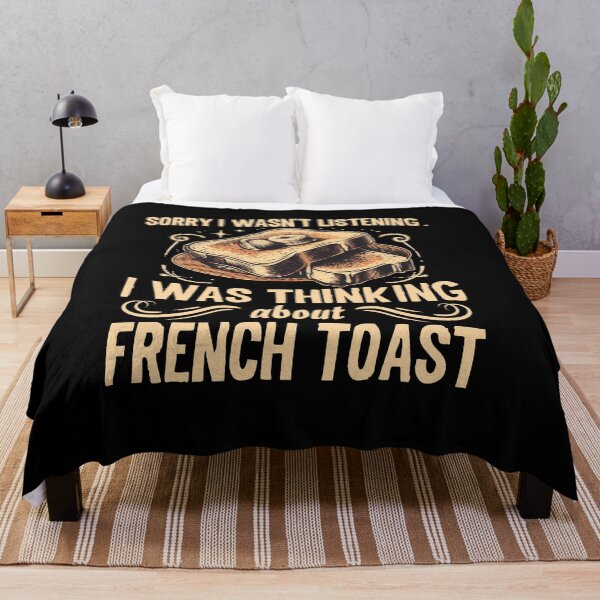 Item preview, I Was Thinking About French Toast Funny Breakfast Butter Bread designed and sold by Dressed For  Duty.