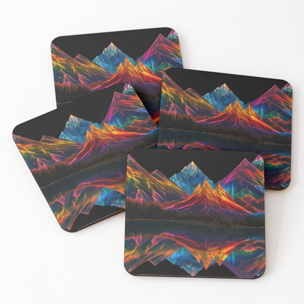 Item preview, Moody Prismatic Abstract Mountain Peaks designed and sold by Traloch O'Laoi.