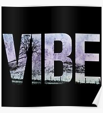 Vibe Retro Gradient Aesthetic Poster