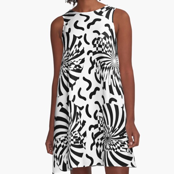 Life in Vortex A-Line Dress