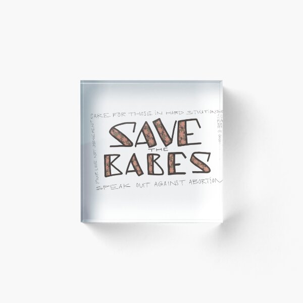 Item preview, Save the Babes designed and sold by LikeTheBridgeArtwork.