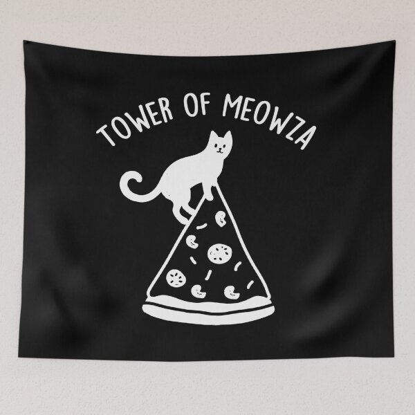 Item preview, Tower of Meowza Pizza and Cat Art designed and sold by Kina-design.