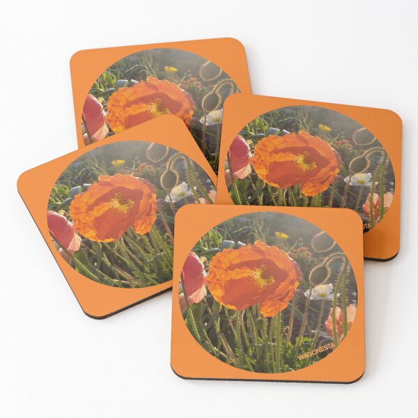 Item preview, Floral Orange Icelandic Poppies by Wagonesta  designed and sold by Wagonesta.