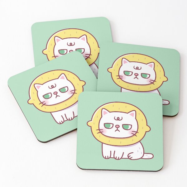 Item preview, Funny Cat With Lemon Hat Sourpuss designed and sold by rustydoodle.