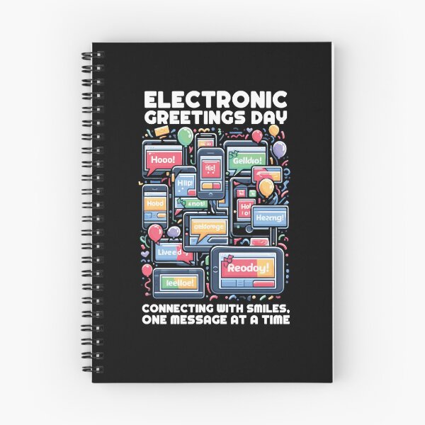 Item preview, Electronic Greetings Day Connecting Smiles Message Time Funny designed and sold by Dressed For  Duty.