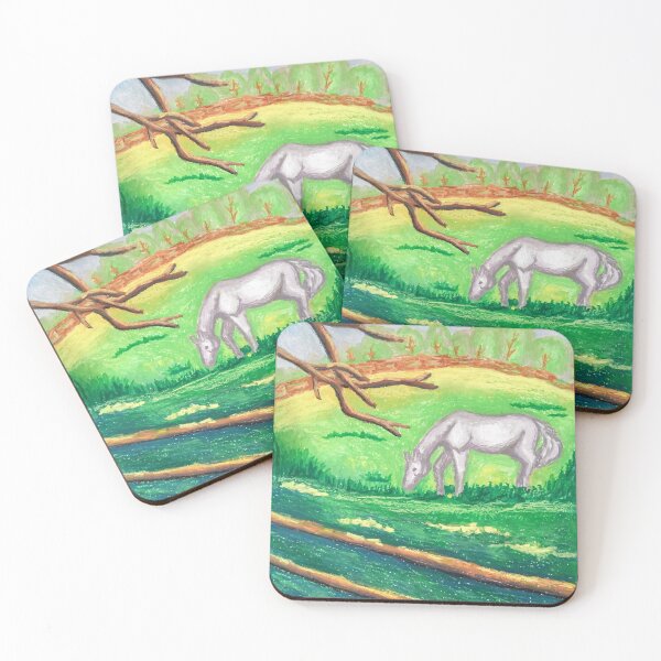 Item preview, horse landscape pastel designed and sold by zantheory.