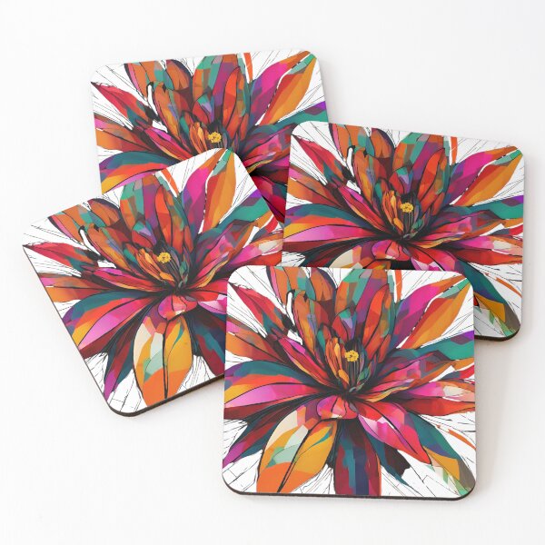 Item preview, Abstract Digital Bloom Flower v4 designed and sold by Traloch O'Laoi.