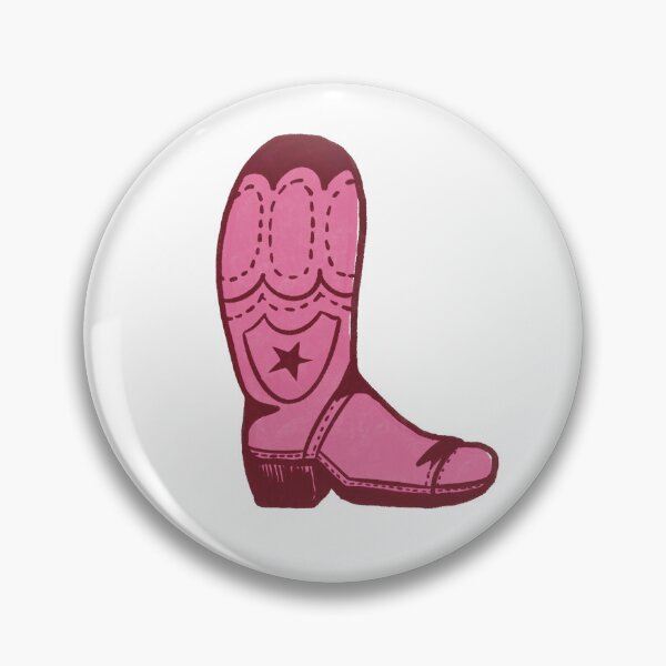 Item preview, Simple Western Cowboy Boot Illustration - Pink designed and sold by Alison Inwood.
