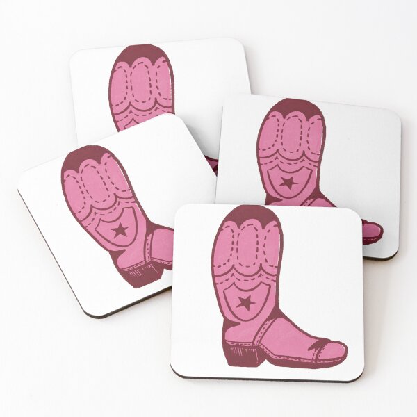 Item preview, Simple Western Cowboy Boot Illustration - Pink designed and sold by Alison Inwood.