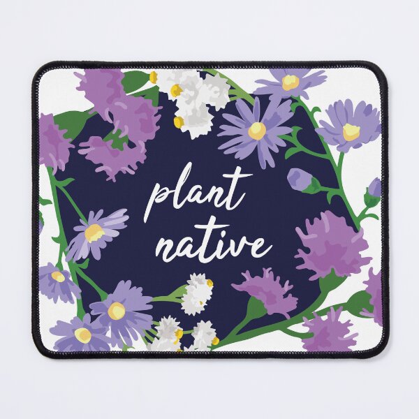 Item preview, Plant Native Flowers Blue Background designed and sold by ShannonSArtwork.