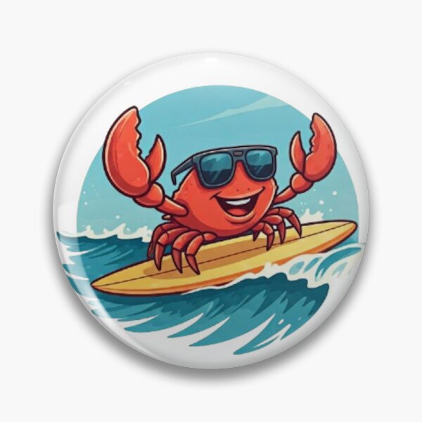 Item preview, Mr. Crab Gone Surfing designed and sold by likbatonboot.