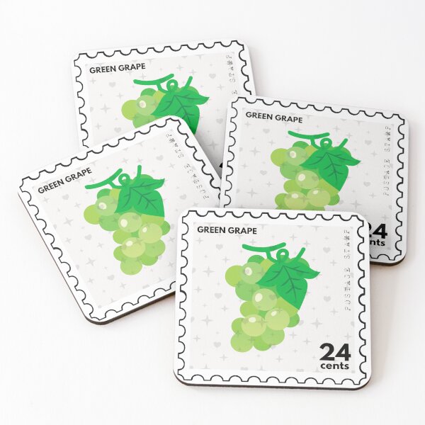 Item preview, Vintage Green Grapes Postage Stamp designed and sold by RabbitK.