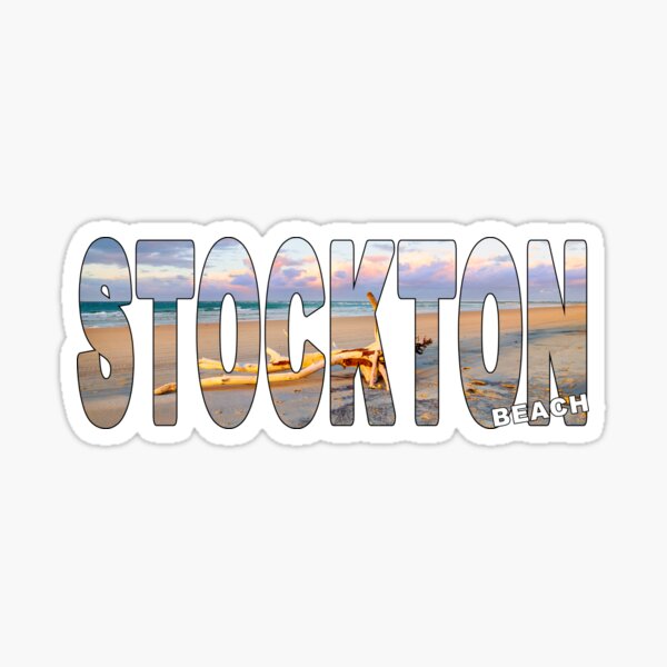 Item preview, STOCKTON Beach - New South Wales Driftwood Log Sunset designed and sold by Adam Gormley.