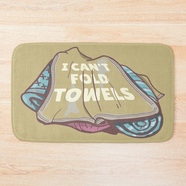Item preview, Funny laundry day folding towels designed and sold by piedaydesigns.