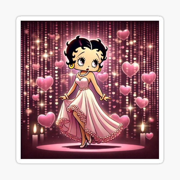 Item preview, Dazzling Betty Boop Romance designed and sold by LyssasMindArt.