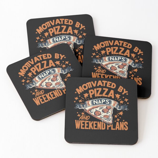 Item preview, Motivated By Pizza, Naps, and Weekend Plans Funny Foodie designed and sold by Dressed For  Duty.