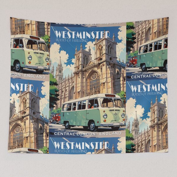 Item preview, Westminster Trip Cute Vintage Design Sticker Travel ANIME 80s designed and sold by UrbanTRIP.