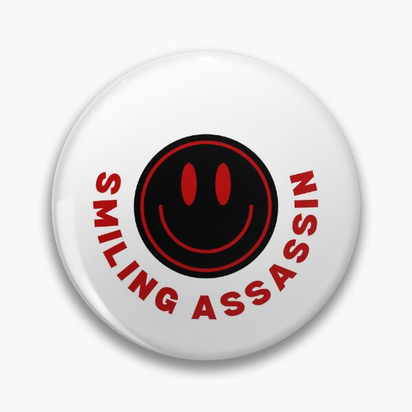 Item preview, Smiling Assassin, Smiling Face in Red Writing designed and sold by AASparksDesigns.