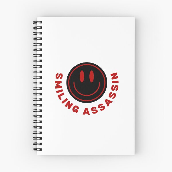 Item preview, Smiling Assassin, Smiling Face in Red Writing designed and sold by AASparksDesigns.