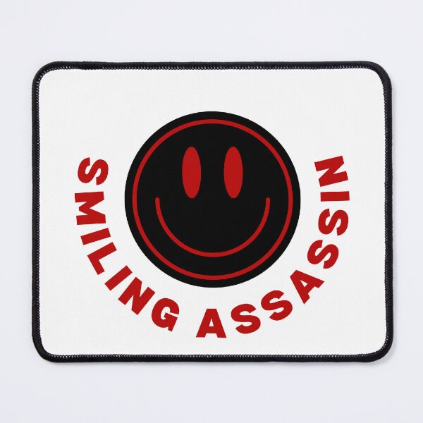 Item preview, Smiling Assassin, Smiling Face in Red Writing designed and sold by AASparksDesigns.