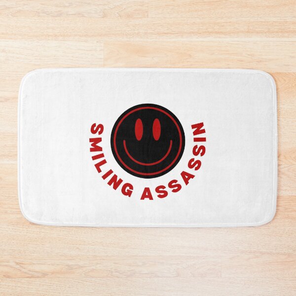 Item preview, Smiling Assassin, Smiling Face in Red Writing designed and sold by AASparksDesigns.