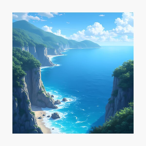 Item preview, Ocean Cliff Scenery designed and sold by DragonPurple.