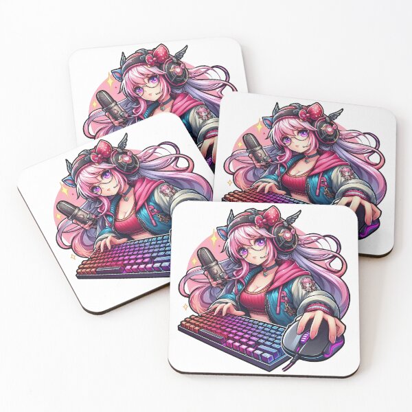 Item preview, Anime/Manga, Woman with keyboard and mouse, We love video games designed and sold by Salimgor Hangaround Music.