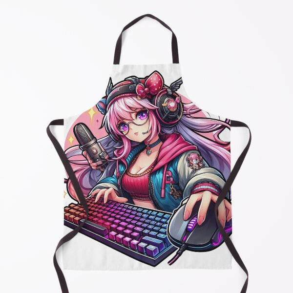 Item preview, Anime/Manga, Woman with keyboard and mouse, We love video games designed and sold by Salimgor Hangaround Music.