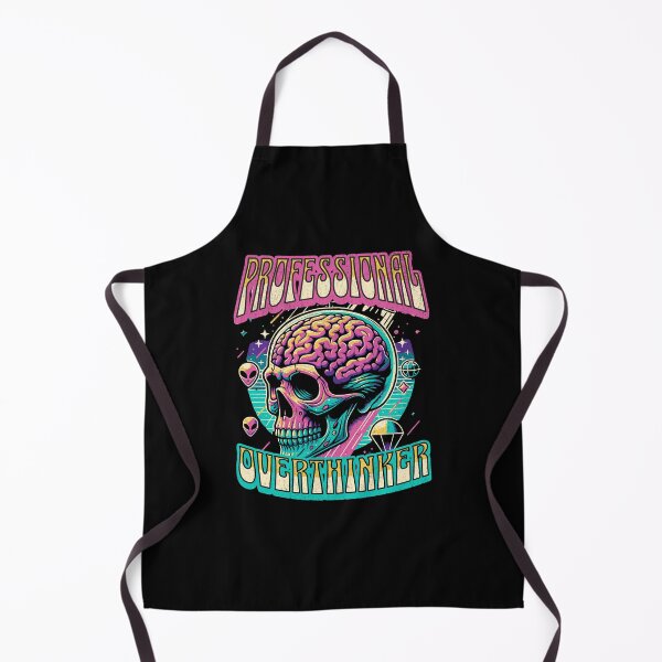 Item preview, skull professional overthinker typography text Morcaworks designed and sold by Morcawork.