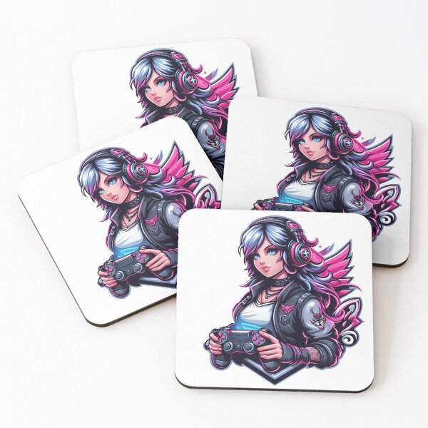 Item preview, Anime/Manga Art, Woman with Controller, Gamepad, Wings, We Love Video Games designed and sold by Salimgor Hangaround Music.