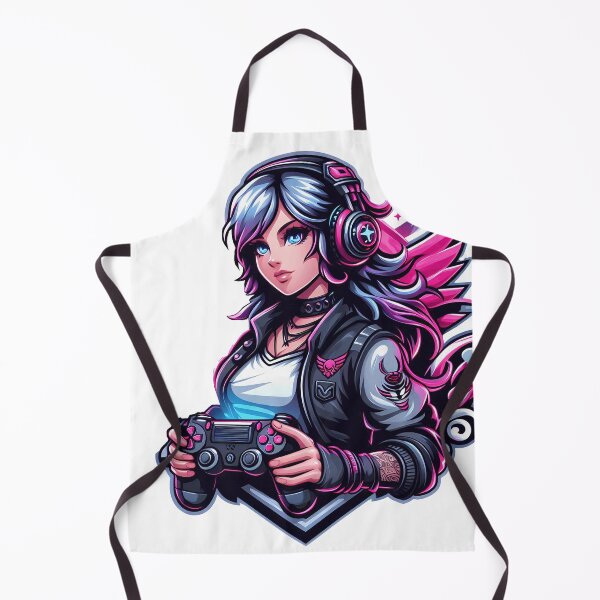 Item preview, Anime/Manga Art, Woman with Controller, Gamepad, Wings, We Love Video Games designed and sold by Salimgor Hangaround Music.