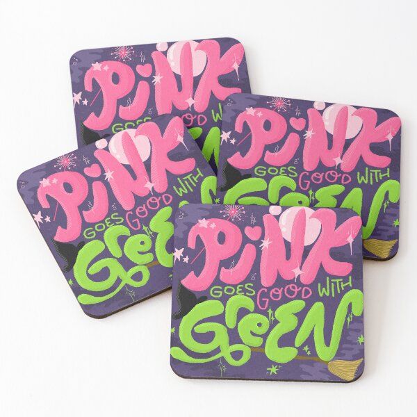 Item preview, wicked the musical pink goes good with green designed and sold by aundrea b.