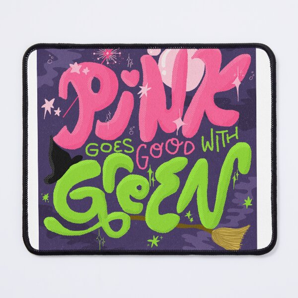 Item preview, wicked the musical pink goes good with green designed and sold by aundrea b.