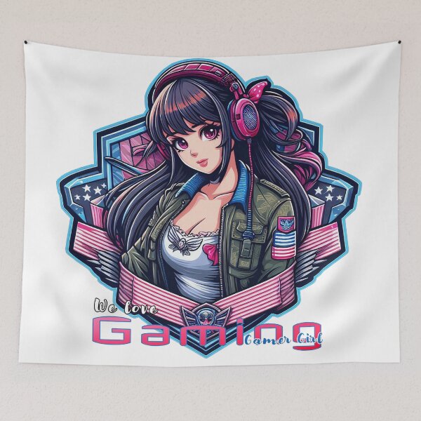 Item preview, Anime/Manga Art, Proud American, Video Games, We Love Video Games Lettering designed and sold by Salimgor Hangaround Music.