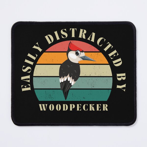 Item preview, easily distracted by woodpecker designed and sold by sydney-syder.