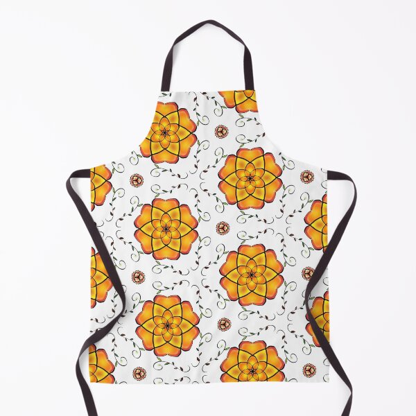 Item preview, Golden flower mandala tiles designed and sold by Bulantanyong.