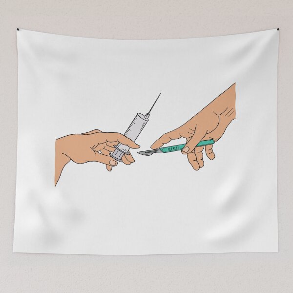 Item preview, Medical Art Illustration: Injection and Surgery Hands designed and sold by carries-anatomy.