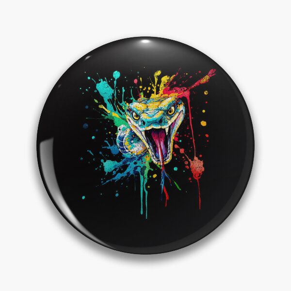 Item preview, Splatter art Cobra snake designed and sold by CoolCrazyQuirky.