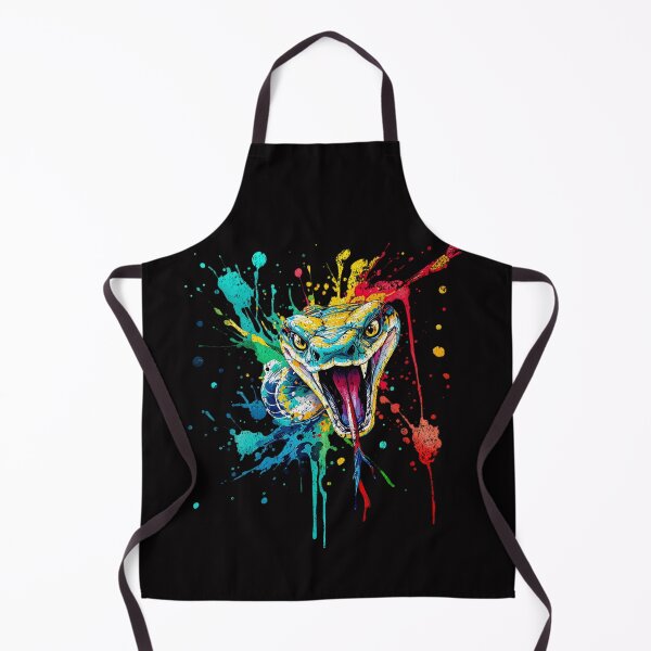 Item preview, Splatter art Cobra snake designed and sold by CoolCrazyQuirky.