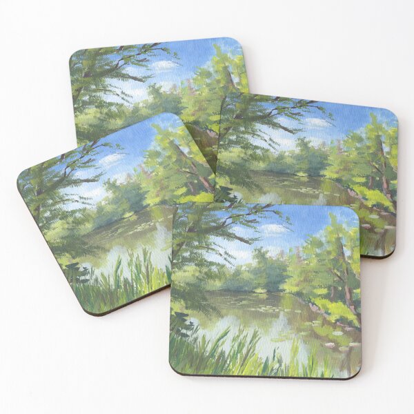 Item preview, Summer Lake Among Trees designed and sold by vanderkat.