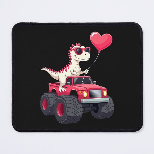 Item preview, Dino Monster Truck Heart Balloon designed and sold by Alex Songs.