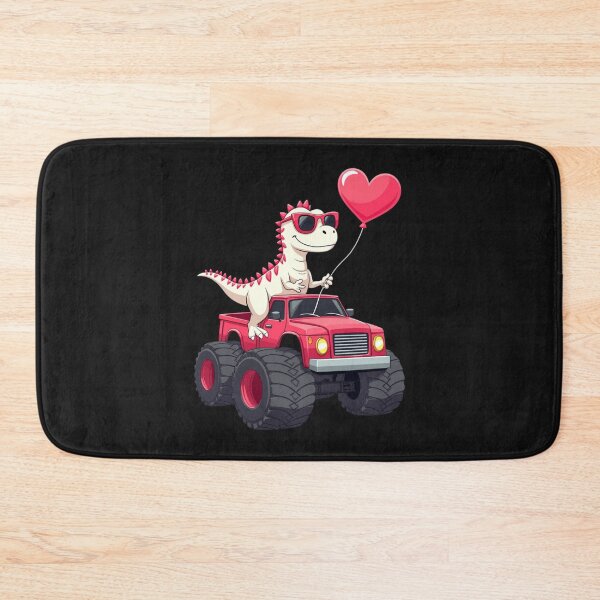 Item preview, Dino Monster Truck Heart Balloon designed and sold by Alex Songs.