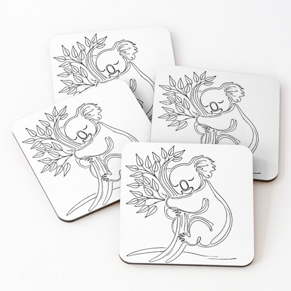Item preview, Koala hugging an eucalyptus tree designed and sold by elifrey.
