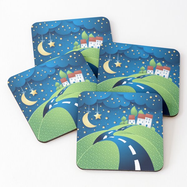 Item preview, Over the Hills, at Night designed and sold by LuisaVenturoli.