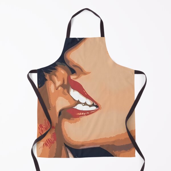 Item preview, Oil Panting Portrait of a Woman Passionately Biting Man's Ear designed and sold by Vicky021.