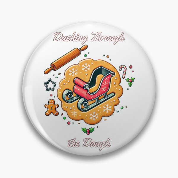 Item preview, Dashing Through The Dough - Funny Holiday Baking Pun, Cute Christmas Gift designed and sold by LilMessyKitchen.